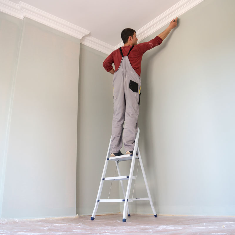 Interior-Painting Man painting a